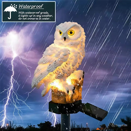🔥Christmas Hot Sale🔥Waterproof Solar Owl Light – LED Pathway Light for Lawn, Garden & Outdoor Decor