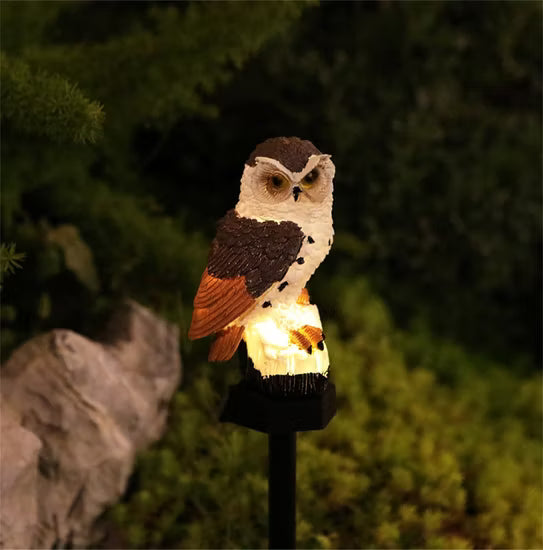 🔥Christmas Hot Sale🔥Waterproof Solar Owl Light – LED Pathway Light for Lawn, Garden & Outdoor Decor