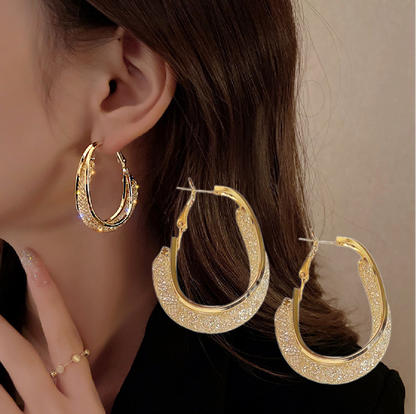 🔥Lymphatic fashion Oval Earrings（Limited Time Discount 🔥 Last Day）
