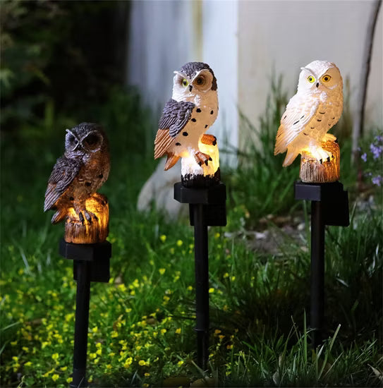 🔥Christmas Hot Sale🔥Waterproof Solar Owl Light – LED Pathway Light for Lawn, Garden & Outdoor Decor