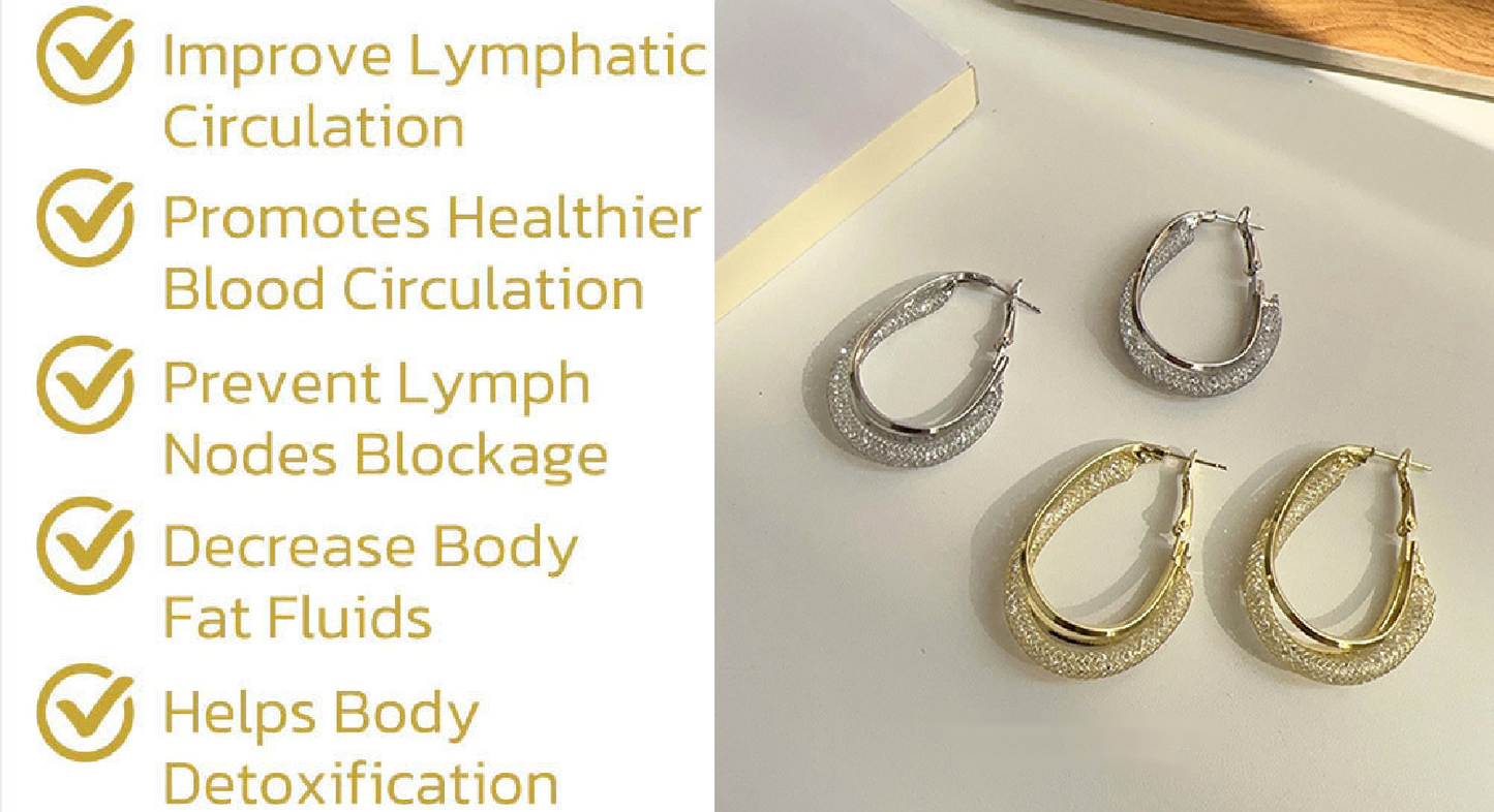 🔥Lymphatic fashion Oval Earrings（Limited Time Discount 🔥 Last Day）