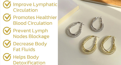 🔥Lymphatic fashion Oval Earrings（Limited Time Discount 🔥 Last Day）