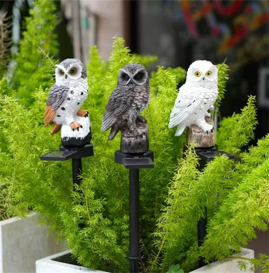 🔥Christmas Hot Sale🔥Waterproof Solar Owl Light – LED Pathway Light for Lawn, Garden & Outdoor Decor