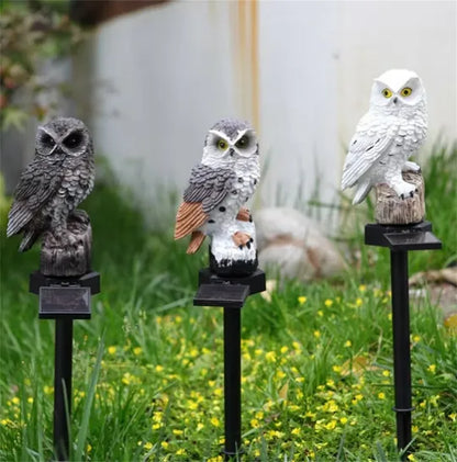 🔥Christmas Hot Sale🔥Waterproof Solar Owl Light – LED Pathway Light for Lawn, Garden & Outdoor Decor