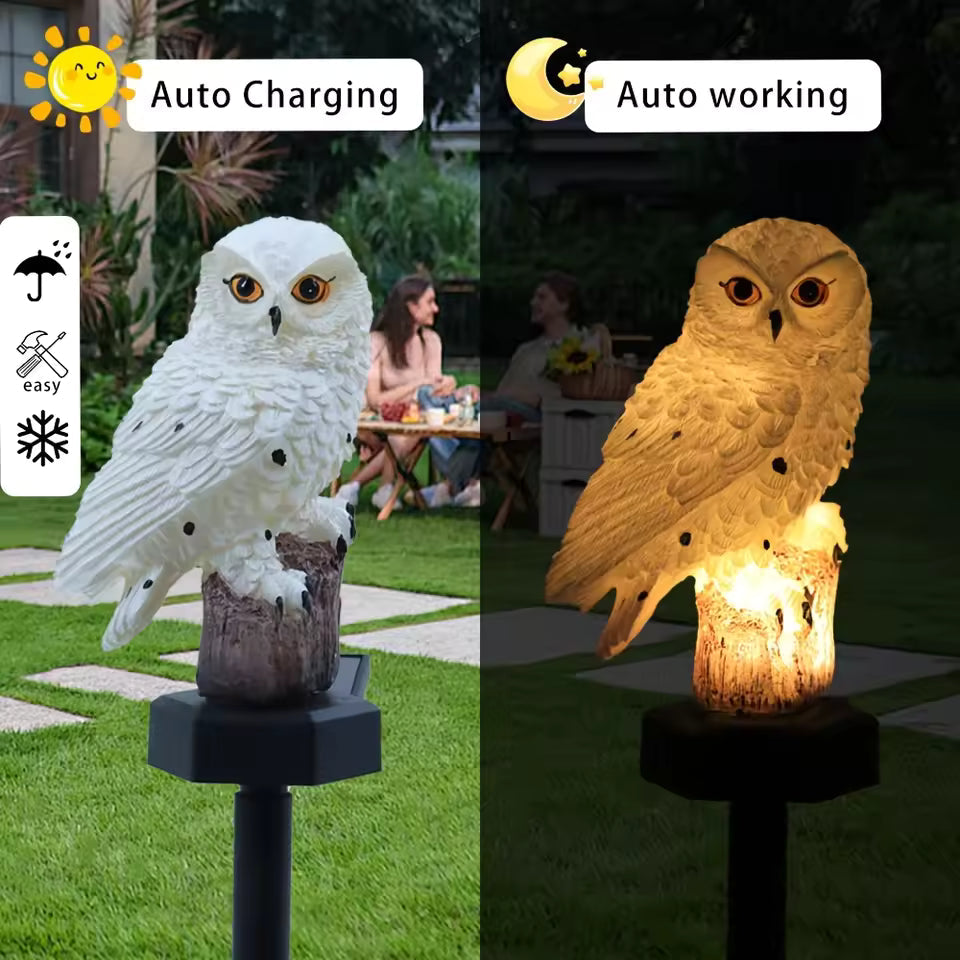 🔥Christmas Hot Sale🔥Waterproof Solar Owl Light – LED Pathway Light for Lawn, Garden & Outdoor Decor