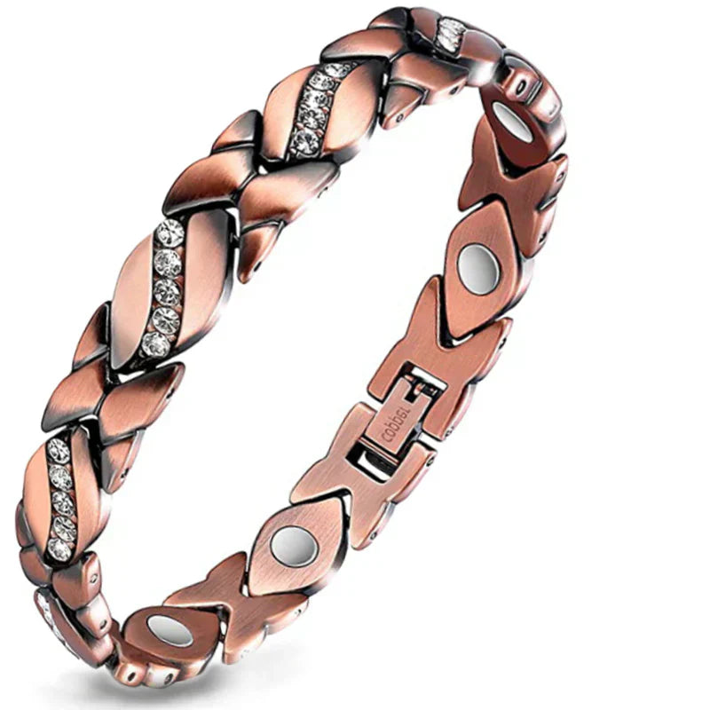 🔥Diystar® Copper Bracelets for Women. Pure Copper Magnetic Bracelet with 3800 Gauss Effective Magnets