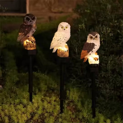 🔥Christmas Hot Sale🔥Waterproof Solar Owl Light – LED Pathway Light for Lawn, Garden & Outdoor Decor